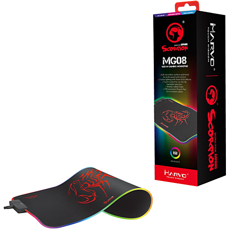 Produit Marvo MG08 tapis de souris Tapis de souris de jeu Noir