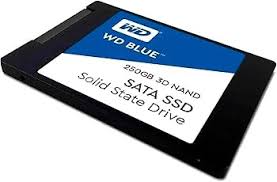 Produit Western Digital WD Blue 250GB 3D NAND SATA SSD 2.5"