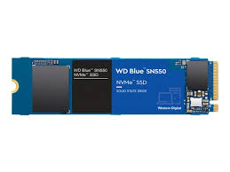 Produit WD_BLUE SN550 250GB M.2 2280 PCIe Gen3 NVMe up to 2400 MB/s read speed