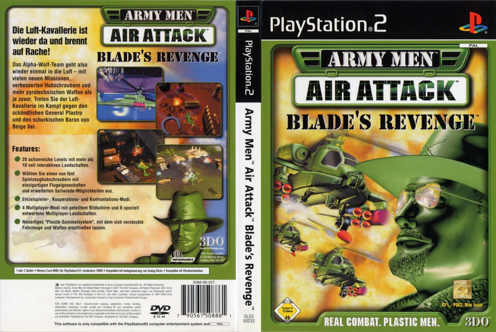 Produit Army Men : Air Attack, Blade s Revenge PS2 - Infogrames Entertainment